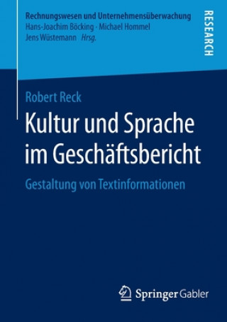 Könyv Kultur Und Sprache Im Geschaftsbericht Robert (University of New Mexico) Reck