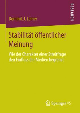 Kniha Stabilitat OEffentlicher Meinung Dominik J. Leiner