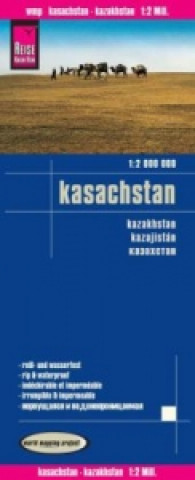 Nyomtatványok Reise Know-How Landkarte Kasachstan / Kazakhstan (1:2.000.000) Reise Know-How Verlag