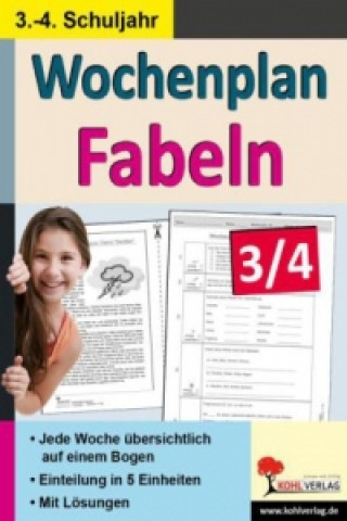 Carte Wochenplan Fabeln 3/4 Birgit Brandenburg