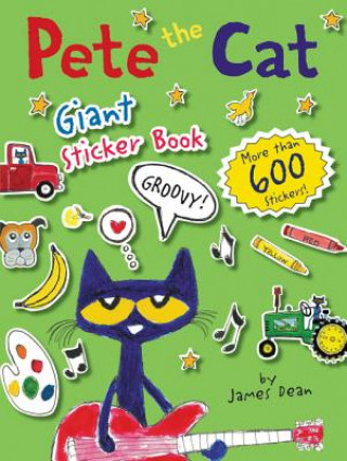 Kniha Pete the Cat Giant Sticker Book James Dean