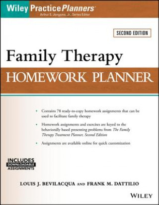 Libro Family Therapy Homework Planner 2e Louis Bevilacqua