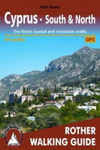 Carte Cyprus - South & North walking guide 50 walks Rolf Goetz