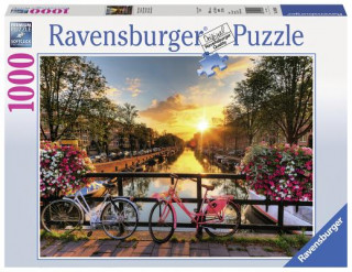Játék Ravensburger Puzzle 1000 Teile Fahrräder in Amsterdam - Farbenfrohes Puzzle für Erwachsene und Kinder in bewährter Ravensburger Qualität 