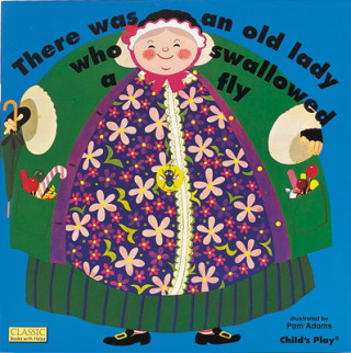 Carte There Was An Old Lady Who Swallowed A Fl Pam Adams