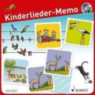 Játék Kinderlieder-Memo (Kinderspiel) + Audio-CD Martin Bernhard