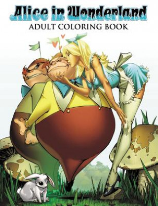 Book Alice in Wonderland Adult Coloring Book Joe Brusha