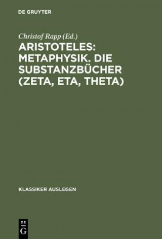 Carte Aristoteles: Metaphysik Die Substanzbuecher (Z, H, Q) AA