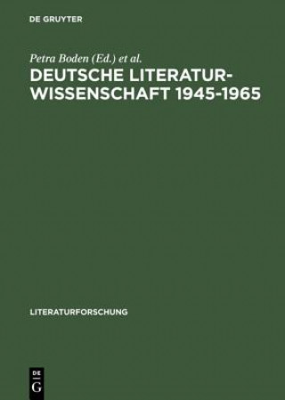 Kniha Deutsche Literaturwissenschaft 1945-1965 Rainer Rosenberg