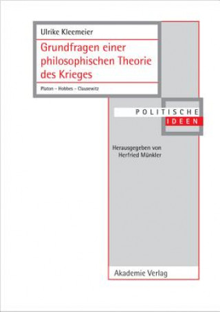 Kniha Grundfragen einer philosophischen Theorie des Krieges Ulrike Kleemeier