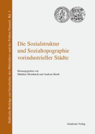 Kniha Sozialstruktur und Sozialtopographie vorindustrieller Stadte Matthias Meinhardt