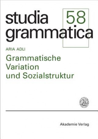 Książka Grammatische Variation und Sozialstruktur Aria Adli