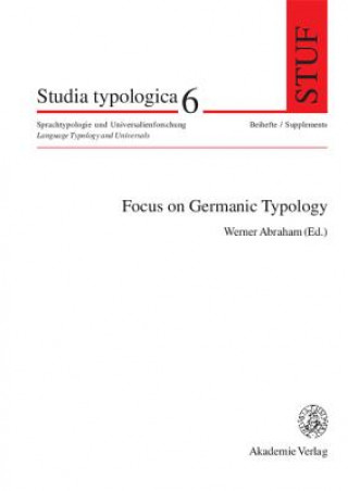 Książka Focus on Germanic Typology Werner Abraham