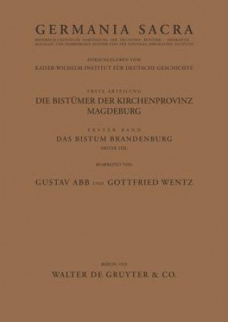 Carte Bistum Brandenburg. Teil 1 Gustav Abb