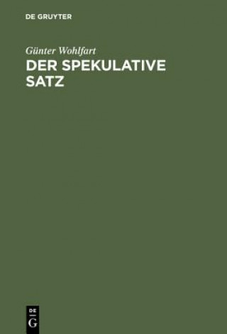 Książka spekulative Satz Günter Wohlfart