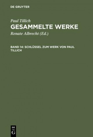 Βιβλίο Schlussel Zum Werk Von Paul Tillich Paul Tillich