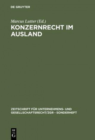 Książka Konzernrecht im Ausland Marcus Lutter