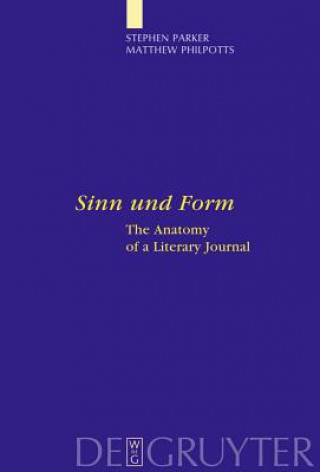 Könyv "Sinn und Form" Stephen Parker