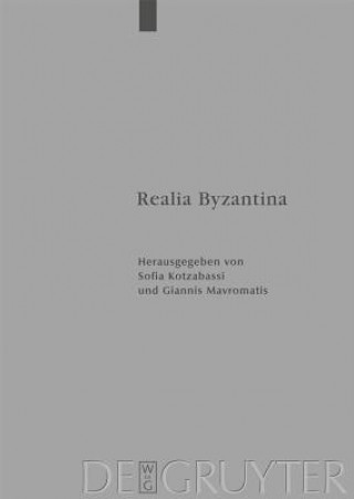 Kniha Realia Byzantina Sofia Kotzabassi
