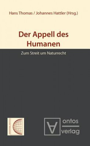 Buch Appell des Humanen Hans Thomas