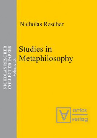 Könyv Studies in Metaphilosophy Nicholas Rescher