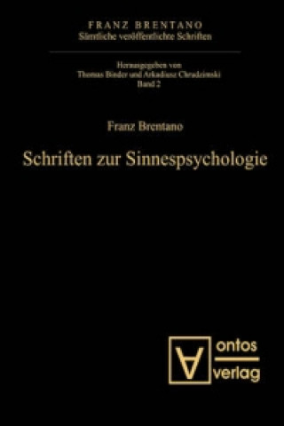 Książka Samtliche veroeffentlichte Schriften, Band 2, Schriften zur Sinnespsychologie Thomas Binder