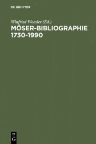 Książka Moeser-Bibliographie 1730-1990 Winfried Woesler