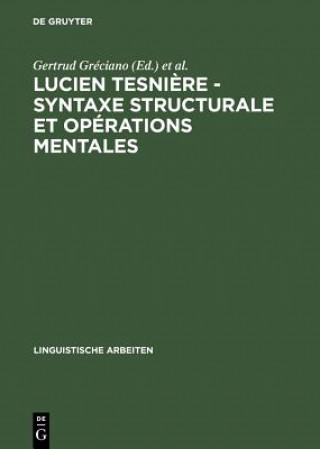 Książka Lucien Tesniere - Syntaxe structurale et operations mentales Lucien Tesniere