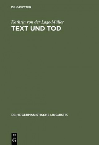 Buch Text und Tod Kathrin Von Der Lage-Muller