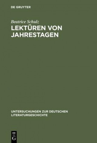 Książka Lekturen Von Jahrestagen Beatrice Schulz