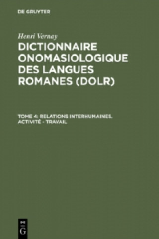 Carte Dictionnaire onomasiologique des langues romanes (DOLR), Tome 4, Relations interhumaines. Activite - Travail Henri Vernay