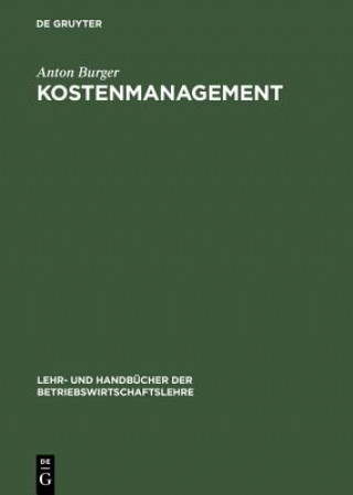 Boek Kostenmanagement Anton Burger