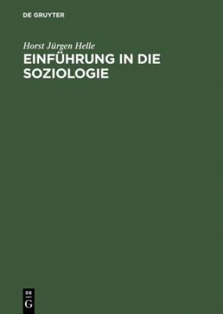 Libro Einfuhrung in Die Soziologie Horst Jürgen Helle