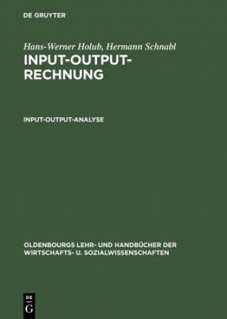 Книга Input-Output-Analyse Hans-Werner Holub