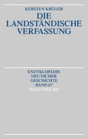 Buch Die Landstandische Verfassung Kersten Kruger