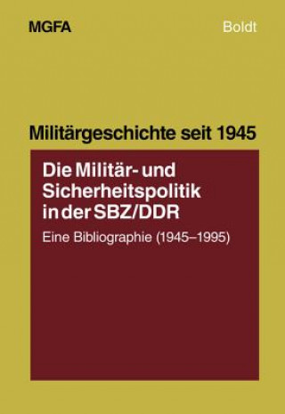 Kniha Militar- Und Sicherheitspolitik in Der Sbz/Ddr Hans-Joachim Beth