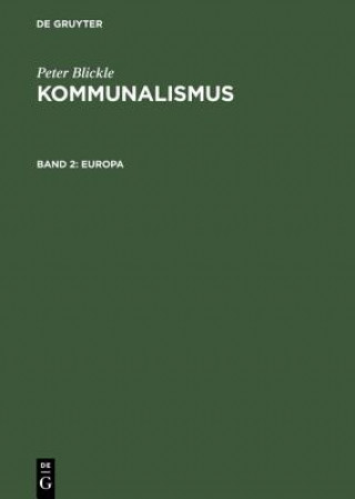 Książka Kommunalismus, Band 2, Europa Peter Blickle