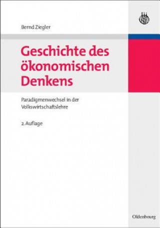 Knjiga Geschichte des oekonomischen Denkens Bernd Ziegler