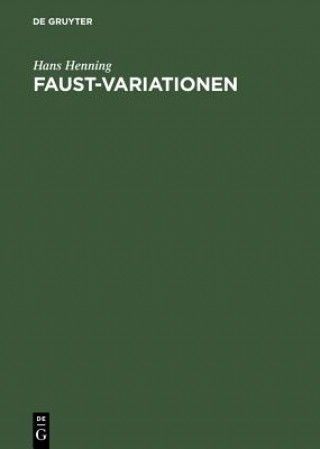 Knjiga Faust-Variationen Hans Henning