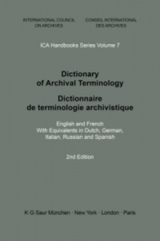 Carte Dictionary of Archival Terminology / Dictionnaire de Terminologie Archivistique Peter Walne