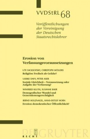 Buch Erosion von Verfassungsvoraussetzungen Ute Sacksofsky