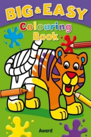 Libro Big & Easy Colouring Books: Tiger Angela Hewett