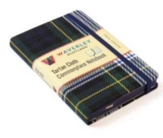 Carte Waverley (M): Dress Gordon Tartan Cloth Commonplace Notebook Waverley Scotland