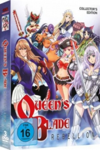 Video Queen's Blade Rebellion, 3 DVDs (OmU), Collector's Edition Kinji Yoshimoto