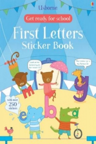 Livre Get Ready for School First Letters Sticker Book Jessica Greenwell