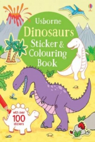Carte Dinosaurs Sticker and Colouring Book Sam Taplin