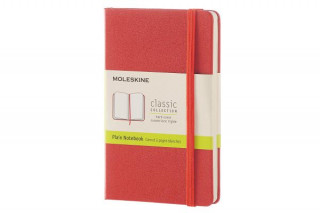 Carte Moleskine Coral Orange Pocket Plain Notebook Hard Moleskine