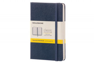 Kniha Moleskine Sapphire Blue Pocket Squared Notebook Hard Moleskine