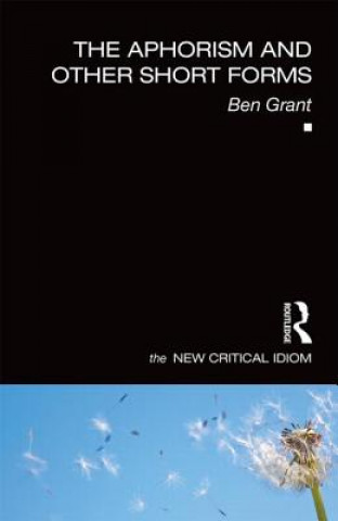 Книга Aphorism and Other Short Forms Ben Grant