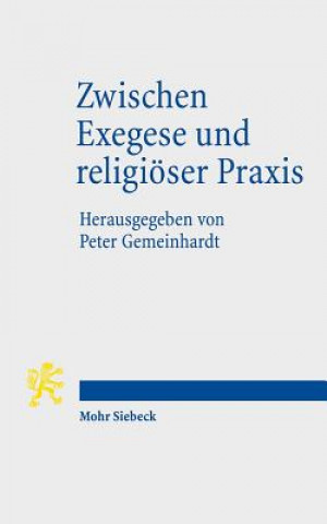 Könyv Zwischen Exegese und religioeser Praxis Peter Gemeinhardt